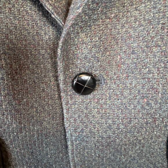 Vtg 70s Tweed Mens 38R 100% Wool Blazer Sport Coat USA Lined Heritage Preppy - Picture 5 of 16